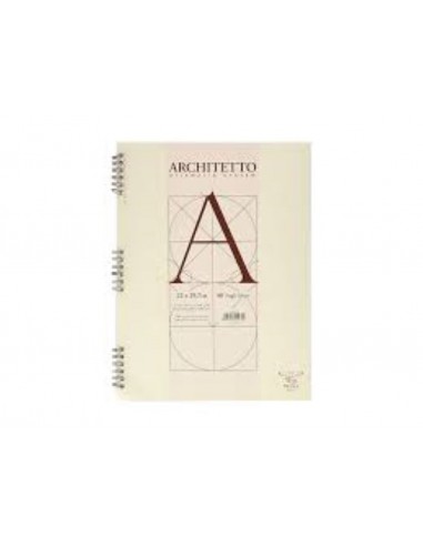 BLOCCO SPIRALATO ARCHITETTO A4 BI 100...