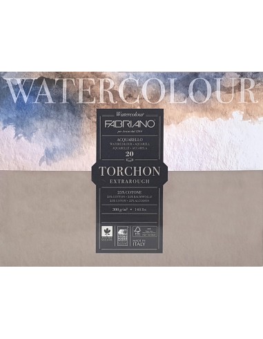 BLOCCO TORCHON WATERCOLOUR COLLATO...