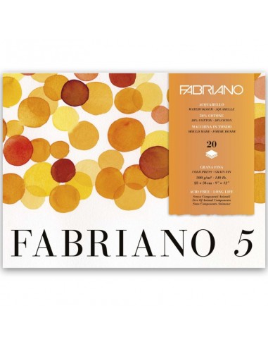 BLOCCO FABRIANO 5 23X31 300 GR 50%...