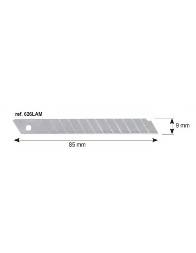 LAME PER CUTTER ARDA 9 MM BLISTER 10...