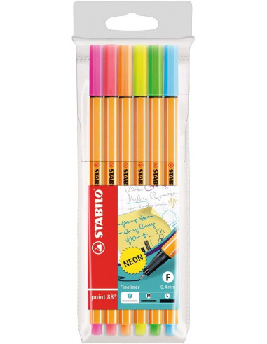 STABILO PENNE FINELINER POINT 88 0,4...