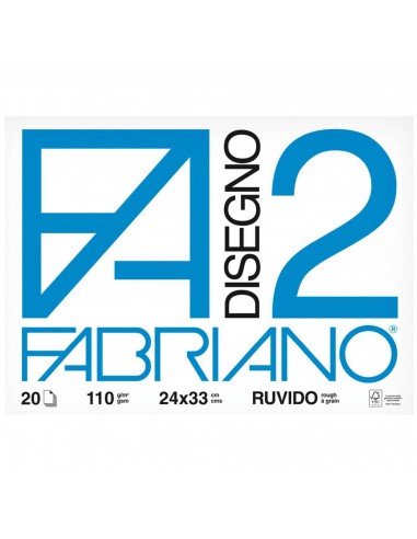 ALBUM FABRIANO F2 24X33 RUVIDO 110GR...