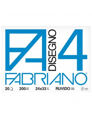 ALBUM FABRIANO F4 24X33 RUVIDO 200GR...