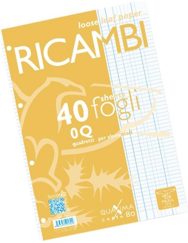 RICAMBI RINFORZATI PIGNA A4 80 GR Q...