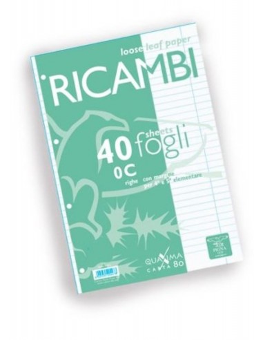 RICAMBI RINFORZATI PIGNA A4 80 GR C...