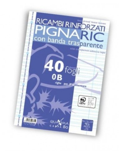 RICAMBI RINFORZATI PIGNA A4 80 GR B...