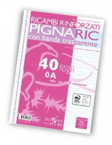 RICAMBI RINFORZATI PIGNA A4 80 GR A...