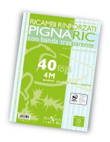 RICAMBI RINFORZATI PIGNA A4 80 GR 4MM...