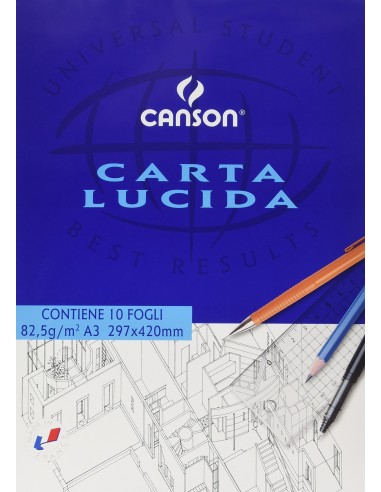 BLOCCO CARTA LUCIDA CANSON A3 82,5 GR...